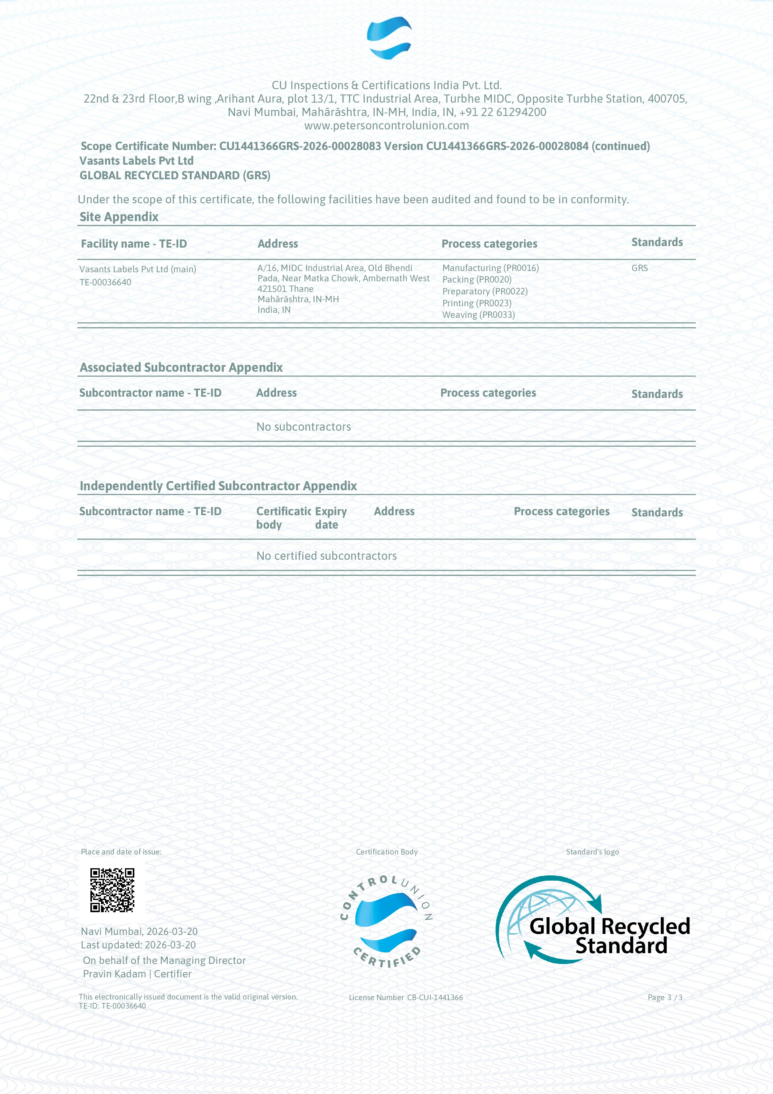 Certificate 9